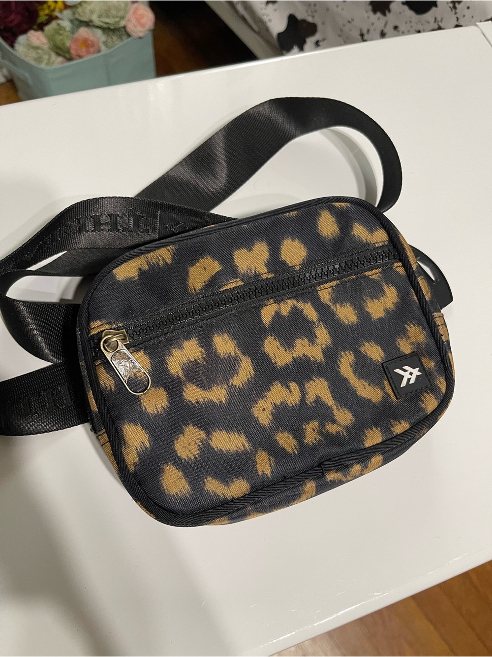 Threads Leopard Print belt Bag - Black & Brown